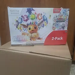 Pokemon TCG Prismatic Evolutions ETB with Booster Bundle Costco Sealed - Image 1