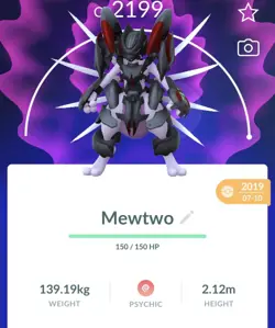 Pokemon Go PTC Acc, Guaranteed Lucky Armor Mewtwo - Image 1
