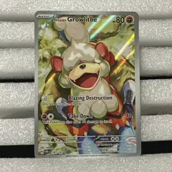 Hisuian Growlithe 181/167 Illustration Rare - 2024 Pokemon Twilight Masquerade - Image 1
