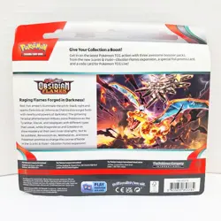 Pokemon TCG Scarlet & Violet Obsidian Flames Booster Blister 3 Packs NEW 820650853784 - Image 2