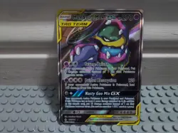 Muk & Alolan Muk GX (Full Art) 197/214 Sm-Unbroken Bonds Holo Ultra Rare Pokemon - Image 1