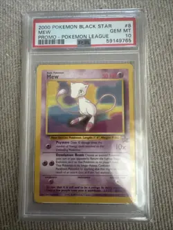 PSA 10 2000 POKEMON BLACK STAR#8MEW GEM MT PROMO - Image 1