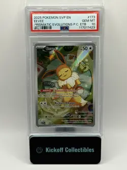 Eevee Black Star Promo Center ETB PSA 10 GEM MT 2025 Pokemon SVP Prismatic #173 - Image 1