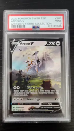 Arceus V SWSH204 Arceus Figure Collection Black Star Promo Pokemon TCG PSA 9 - Image 1