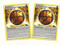 2x STRONG ENERGY 104/111 XY FURIOUS FISTS Pokemon Uncommon SPECIAL ENERGY NM/M - Image 1