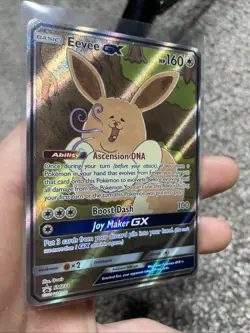 2019 Pokemon EEVEE GX Holo SM233 Sun & Moon Back Star Promo Textured Card NM LP - Image 1