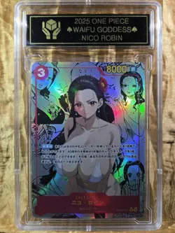 NICO ROBIN Waifu Goddess Manga Card CUSTOM MADE Black Label - Image 2