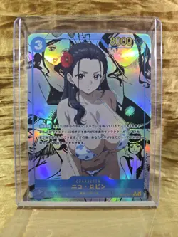 NICO ROBIN Waifu Goddess Manga Card CUSTOM MADE Black Label - Image 2