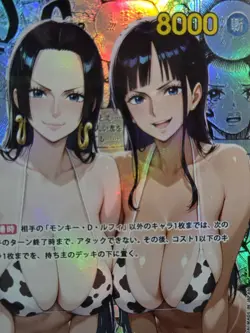 BOA HANCOCK x NICO ROBIN Waifu Goddess Manga Card CUSTOM MADE Black Label - Image 3