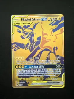 Pokemon TCG Pikachu & Zekrom GX SM248 Holo Promo Card - Image 1