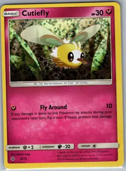 Cutiefly - 10/12 Holo McDonald's Promos 2017 - Pokemon Card - NM - Image 1