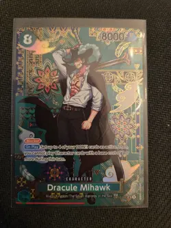 One Piece TCG OP12-030 Dracule Mihawk Special Print SP OP14 AA Card Game CCG ENG - Image 2