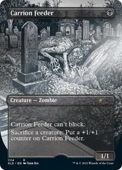 MTG English Carrion Feeder (Borderless) (Foil Etched) NM Foil Secret Lair - Image 1