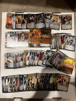 100+ Card Lot -2002 Shonen Jump’s Naruto Ninja Mixed With 1st Edition Cards - Image 1