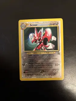 Scizor Pokemon Black Star Promo Card #33 Pokemon League 2001 LP - Image 1