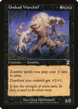 Undead Warchief Timeshifted Magic The Gathering MTG Card - Image 1