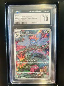 CGC 10 Gloom 109/108 AR Art Rare Ruler of the Black Flame sv3 Pokemon Card - Image 1