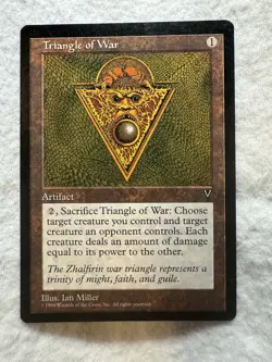 MTG - Triangle of War - Visions - NM - Never Played - Free Shipping! - Image 1