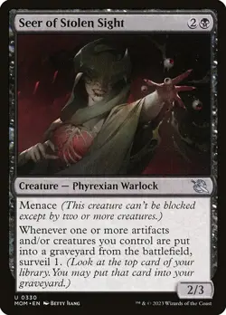 1x Seer of Stolen Sight - Foil NM Eng MTG - March of the Machine - Image 1