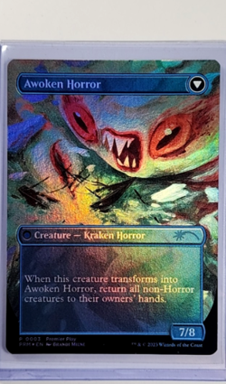 2023 MTG Magic The Gathering Pro Tour Borderless Promo Foil #3 Thing in the Ice - Image 2