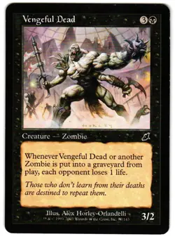 Magic_the_gathering Scourge Vengeful Dead #80 2003,MTG,LP Common - Image 1
