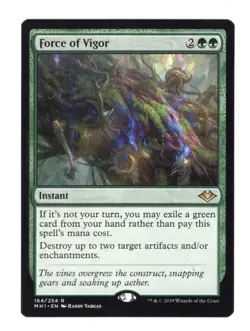 1x Force of Vigor NM-Mint, English Modern Horizons MTG Magic - Image 1