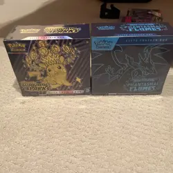 Pokemon TCG Phantasmal Flames ETB & Surging Sparks ETB Factory Sealed. - Image 1