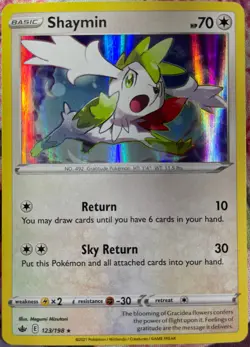 Shaymin Holo Rare - 123/198 - Chilling Reign Pokemon 2021 - Image 1