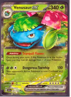VENUSAUR ex BLASTOISE ex LAPRAS ex -3 STELLAR CROWN POKEMON -RARE -HOLO NM/M - Image 2