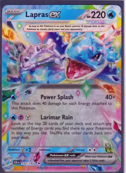 VENUSAUR ex BLASTOISE ex LAPRAS ex -3 STELLAR CROWN POKEMON -RARE -HOLO NM/M - Image 4