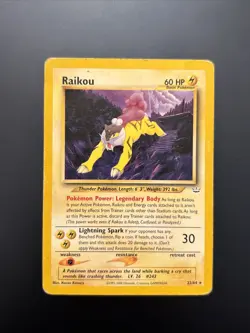 Raikou 22/64 Neo Revelation Pokemon TCG MP/HP - Image 1