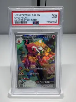 PSA 9 Crocalor 202/193 Illustration Rare 2023 Pokemon SV Paldea Evolved IR - Image 1