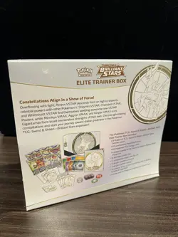 Pokemon TCG Sword & Shield Brilliant Stars ETB Elite Trainer Box FACTORY SEALED - Image 2