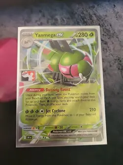 Play! Pokemon Prize Pack Series 8 Yanmega ex #003/182 NM - Image 1