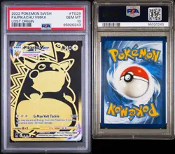 2022 Pokemon Sword Shield Pikachu Vmax Lost Origin Full Art TG29/TG30 PSA 10 🔥 - Image 3