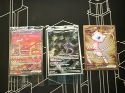 Pokemon TCG 151 UPC Promo Set Mew 053, Mewtwo 052, Metal Mew 205 New Sealed - Image 1