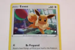 Pokemon Sword & Shield Promo Eevee Holo SWSH212 NM - Image 2