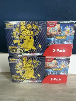 Pokemon Surging Sparks Elite Trainer Box/Booster Bundle Costco 2-Pack - Lot of 2 - Image 1