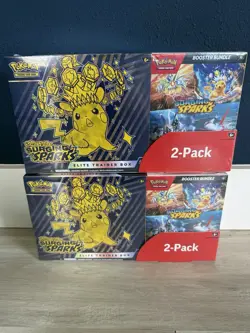 Pokemon Surging Sparks Elite Trainer Box/Booster Bundle Costco 2-Pack - Lot of 2 - Image 2