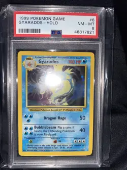 Gyarados Psa 8 Holo 1999 Pokemon Base Set - Image 1