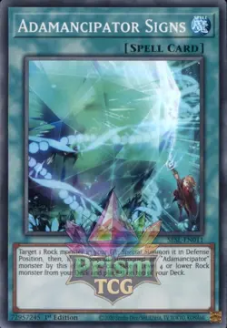 1st ed Adamancipator Signs super rare SESL-EN011 Yugioh - Image 1