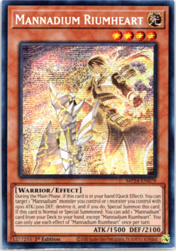 Mannadium Riumheart - MP24-EN079 - Prismatic Secret Rare - 1st Edition - Yugioh - Image 1