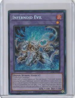 Yugioh BLTR-EN013 Infernoid Evil - Secret Rare 1st Edition - Image 1