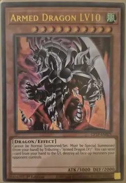 YuGiOh Armed Dragon LV10 Ultra Rare 1st Edition GFTP-EN075 - Image 1