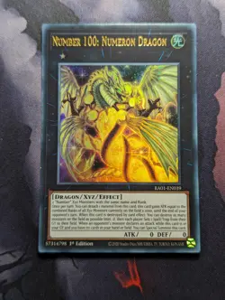 YUGIOH RA01-EN039 Number 100: Numeron Dragon Ultra Rare 1st Edition - Image 1
