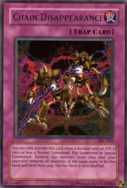 YU-GI-OH, CHAIN DISAPPEARANCE, R, IOC-052 - Image 1