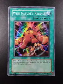 YUGIOH 2004 | WILD NATURE'S RELEASE | IOC-033 | NA PRINT | SUPER RARE | NM - Image 1