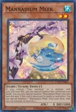 Mannadium Meek - CYAC-EN014 Super Rare Yugioh TCG Card Cyberstorm Access - Image 1
