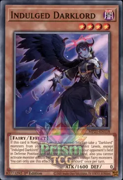1st Ed Indulged Darklord MP21-EN118 Yugioh - Image 1