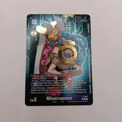 Minervamon P-207 Promo Foil Hackers' Slumber Box Topper Digimon Card Game - Image 1